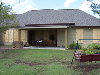 patio and back of house